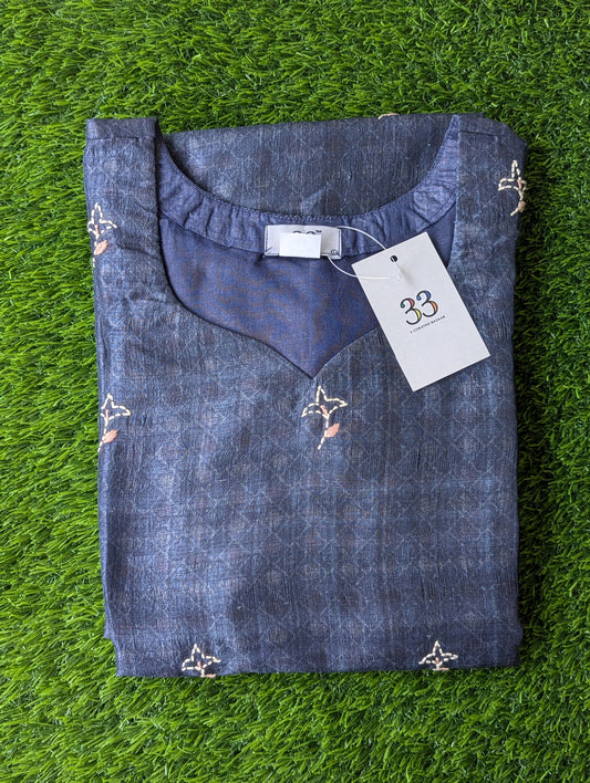 Semi Tussar  Kurti