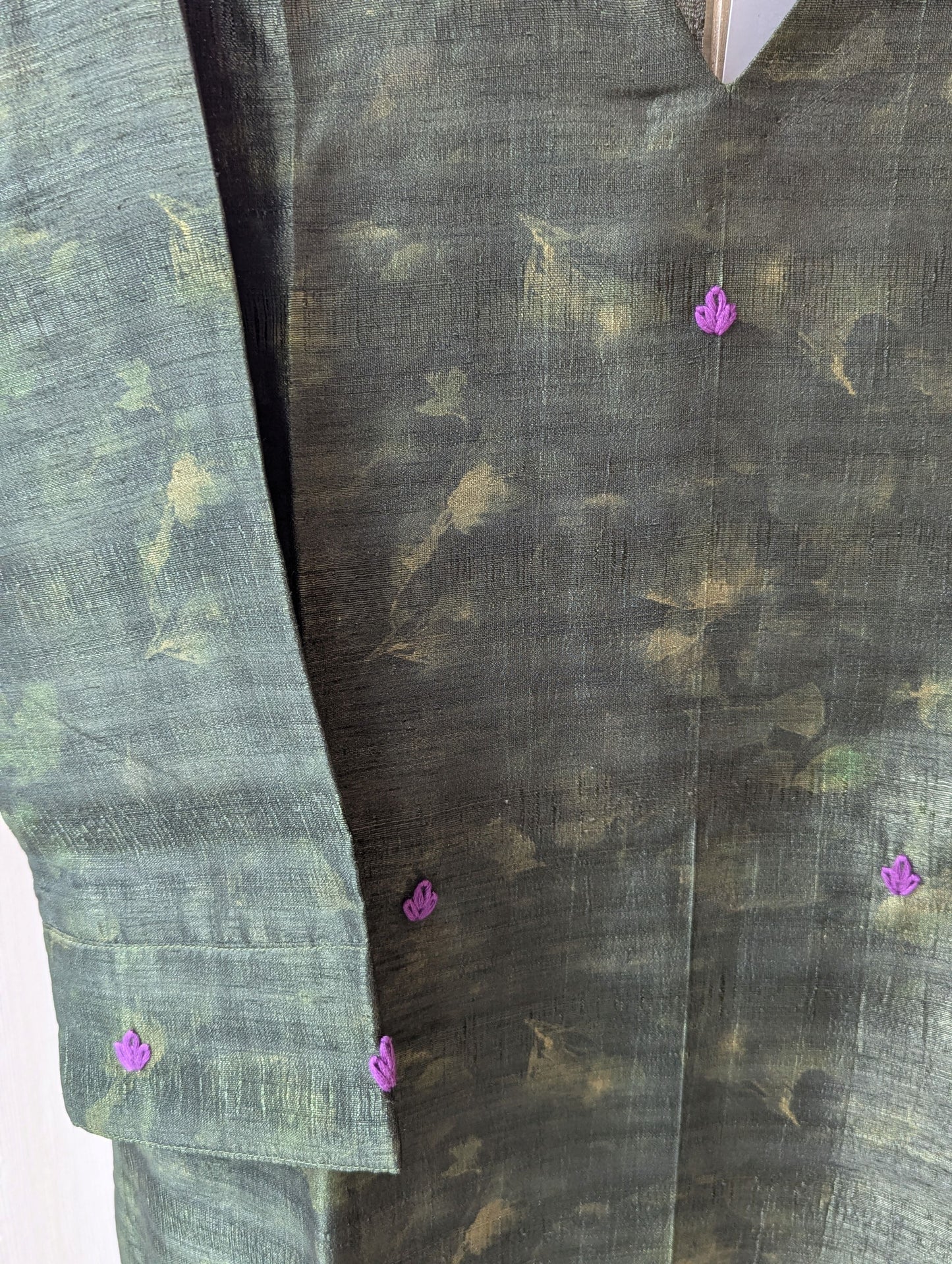Semi Tussar  Kurti