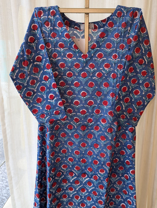 Blue And Red Co-Ord Set
