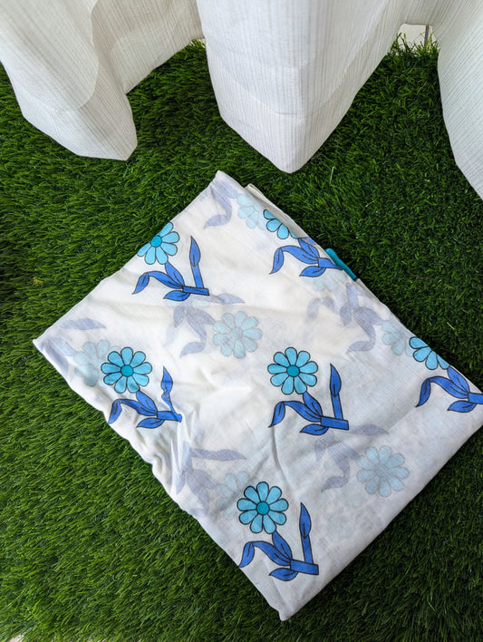 Blue Flower Three Pieces Set