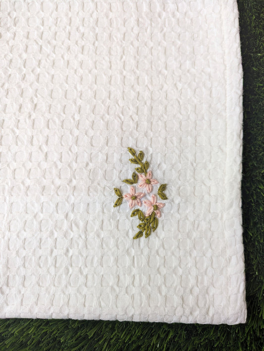 Waffle Embroidery Blanket