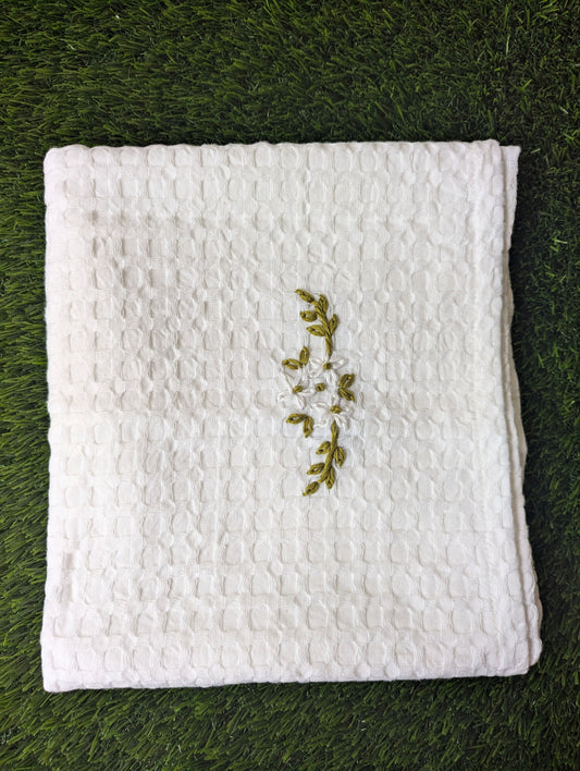 Waffle Embroidery Blanket