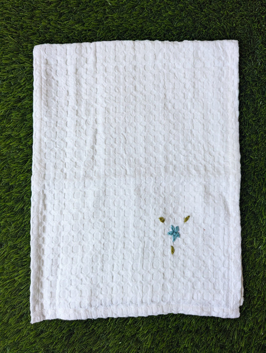 Waffle Burp  Embroidery Cloth