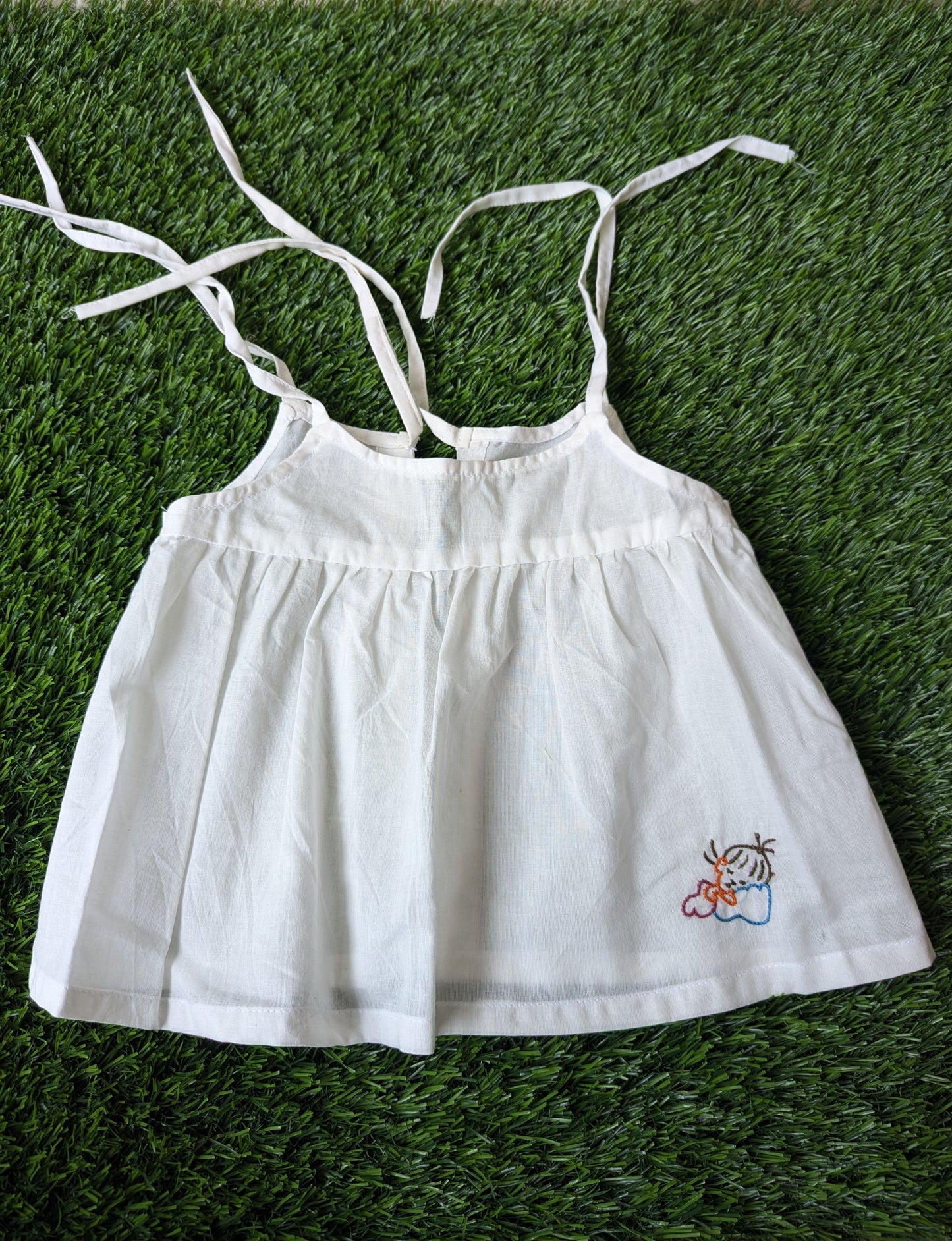 New Born Cotton White Embroidery Dress
