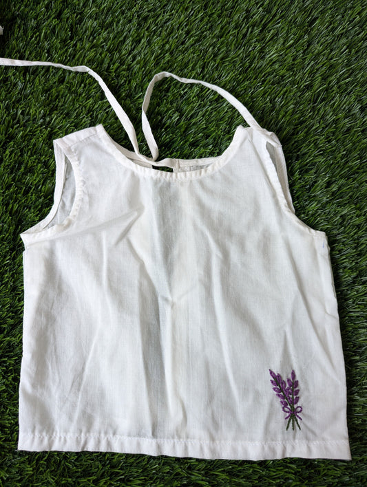 New Born Baby Cotton Embroidery Vest