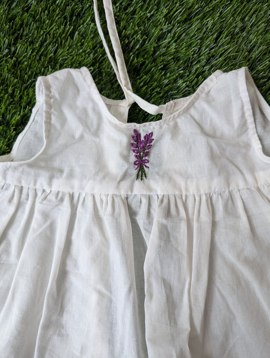 New Born Baby Cotton Embroidery Dress