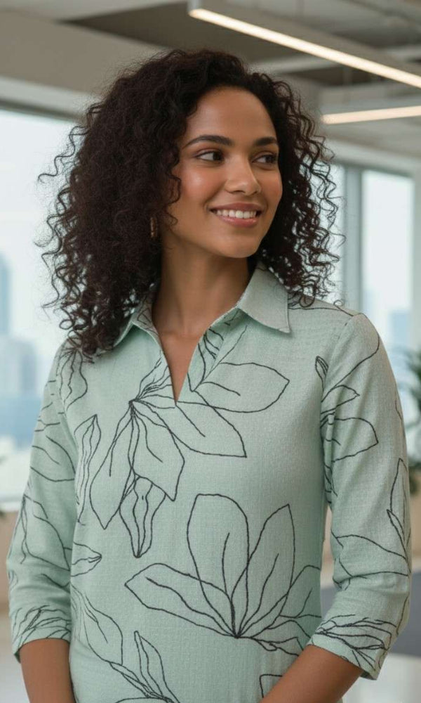 Mint Green Mul Cotton Co-Ord Set