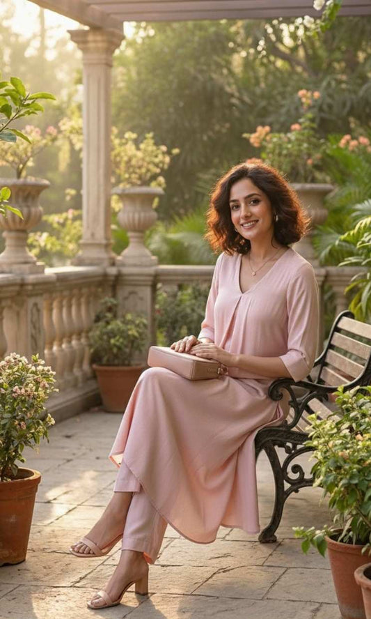 Pink Satin Co-Ord Set