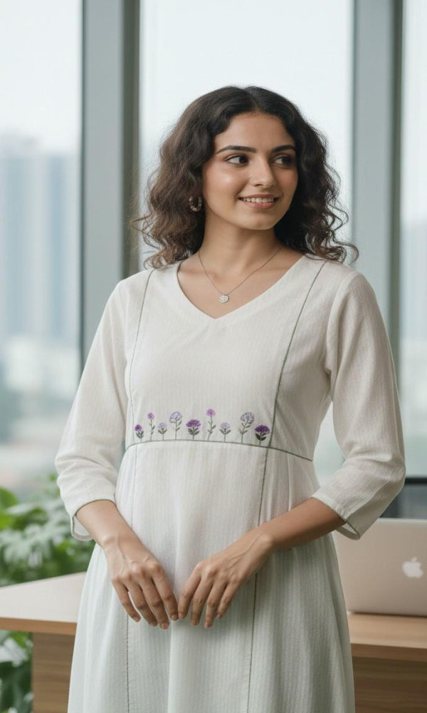 Dhobby Cotton Embr Kurti