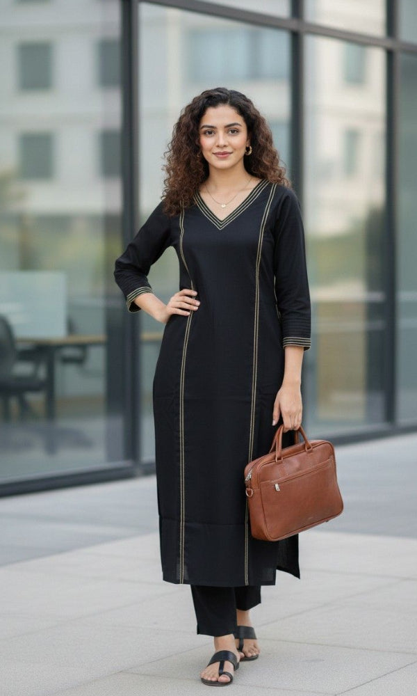 Black +yellow  Running